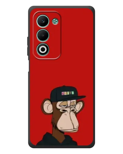 Чохол для OPPO A5 з картинкою «Bored Ape — червоний фон» Чохол для OPPO A5 з картинкою «Bored Ape — червоний фон»