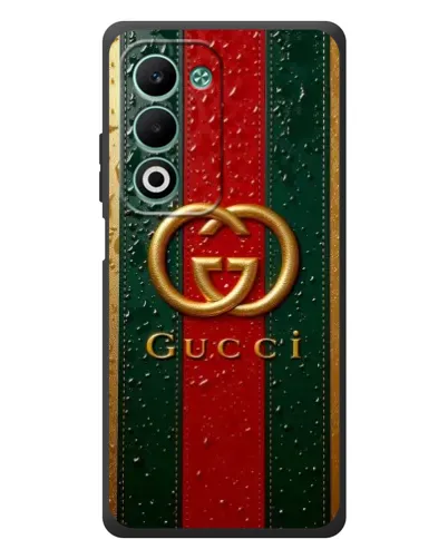Чохол для OPPO A5 з картинкою «Gucci — фірмова смуга та золото» Чохол для OPPO A5 з картинкою «Gucci — фірмова смуга та золото»
