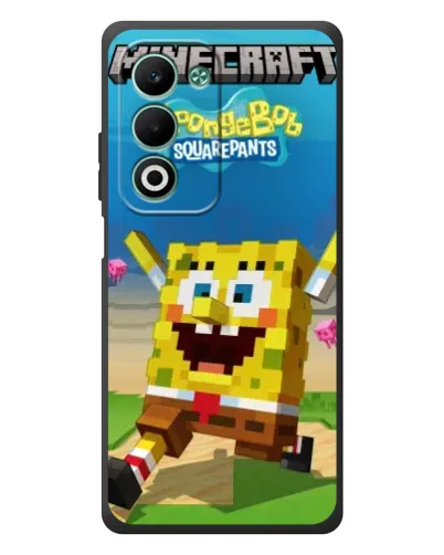 Чохол для OPPO A5 з картинкою «Губка Боб Minecraft» Чохол для OPPO A5 з картинкою «Губка Боб Minecraft»