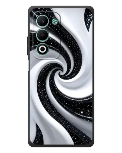 Чохол для OPPO A5 з картинкою «Чорно-біла спіраль»