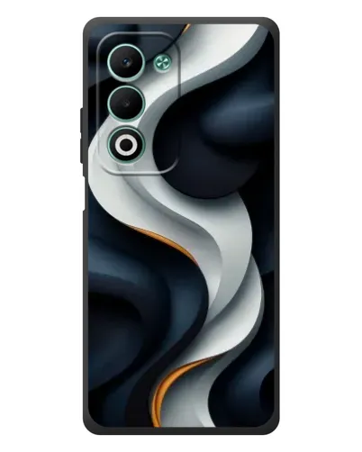 Чохол для OPPO A5 з картинкою «Об'ємні чорно-білі стрічки»