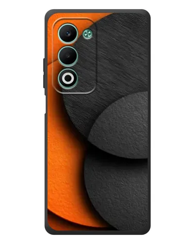 Чохол для OPPO A5 з картинкою «Геометрія помаранчевих кіл»