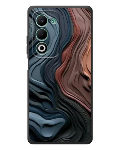 Чохол для OPPO A5 з картинкою «Кольорові хвилі каньйону»