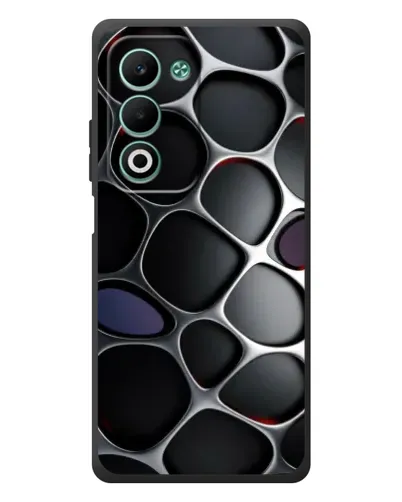 Чохол для OPPO A5 з картинкою «Об'ємна темна решітка»