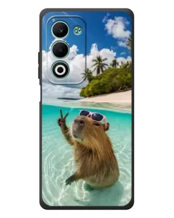 Чохол для OPPO A5 з картинкою «Капібара на морі»