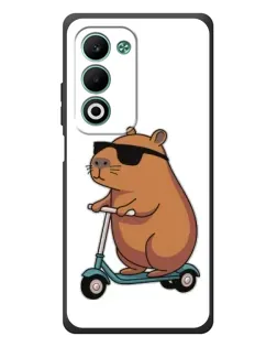 Чохол для OPPO A5 з картинкою «Капібара на самокаті»
