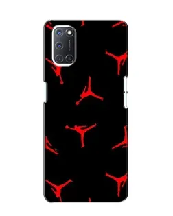 Чохол для OPPO A52 з картинкою «Jordan Red Pattern»