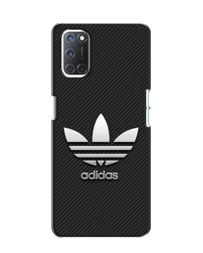 Чехол для OPPO A52 с картинкой «Adidas Карбоновая текстура»