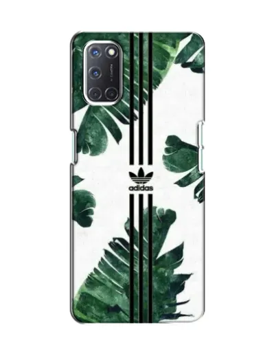 Чехол для OPPO A52 с картинкой «Пальмовые листья адидас»