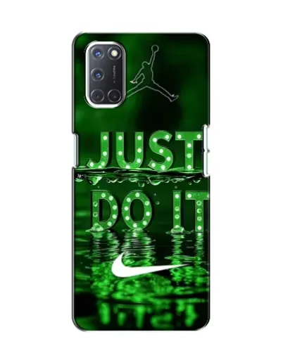 Чохол для OPPO A52 з картинкою «Зелений неоновий Nike»