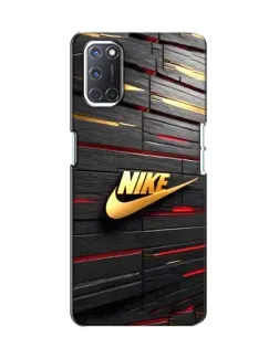 Чохол для OPPO A52 з картинкою «Золотий Nike на металі»