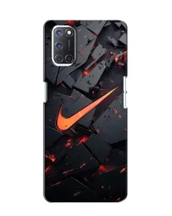 Чохол для OPPO A52 з картинкою «Nike — ефект розломів»
