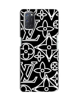 Чохол для OPPO A52 з картинкою «Чорно-білий візерунок LV»
