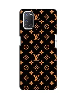Чохол для OPPO A52 з картинкою «Золота монограма LV»