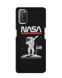 Чохол для OPPO A52 з картинкою «NASA — крокуємо по Місяцю»