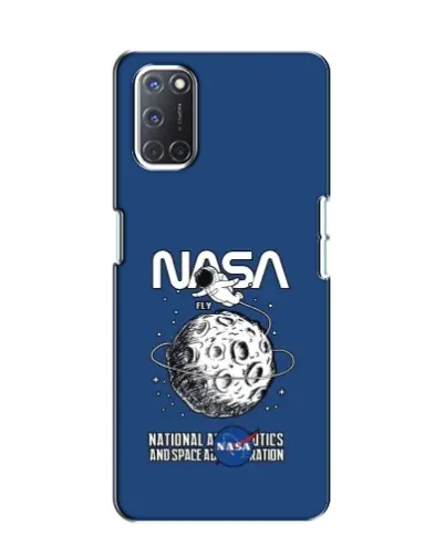 Чехол для OPPO A52 с картинкой «NASA — лунная миссия»