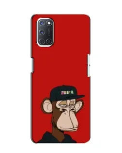 Чохол для OPPO A52 з картинкою «Bored Ape — червоний фон»