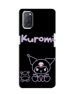 Чохол для OPPO A52 з картинкою «Kuromi — чорний мінімалізм»