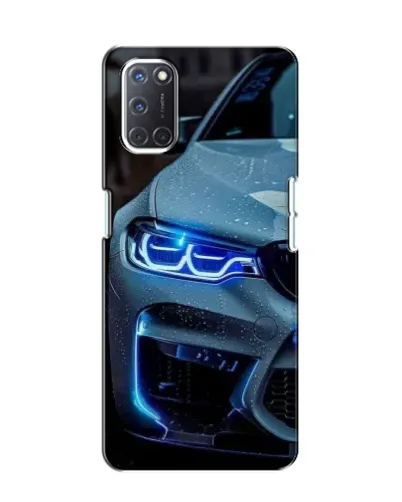 Чохол для OPPO A52 з картинкою «Погляд BMW з синіми фарами»
