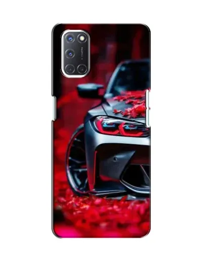 Чохол для OPPO A52 з картинкою «Спортивна BMW та квіти»