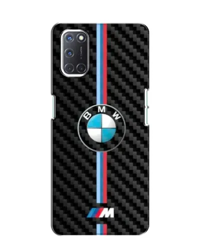 Чохол для OPPO A52 з картинкою «Емблема BMW та карбон»