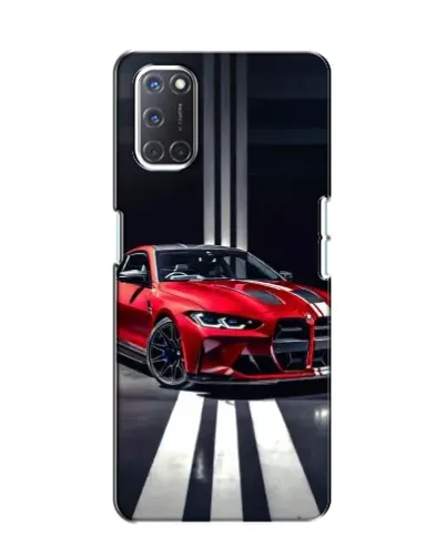 Чохол для OPPO A52 з картинкою «Червона BMW на дорозі»