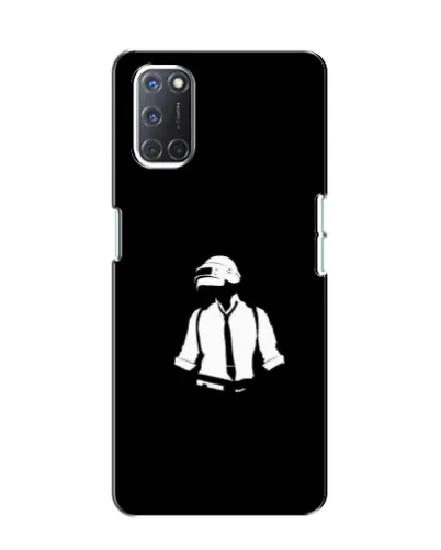 Чохол для OPPO A52 з картинкою «PUBG — білий шолом»