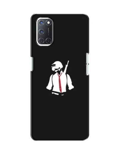 Чохол для OPPO A52 з картинкою «PUBG — силует воїна»