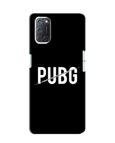 Чохол для OPPO A52 з картинкою «PUBG — білий логотип»