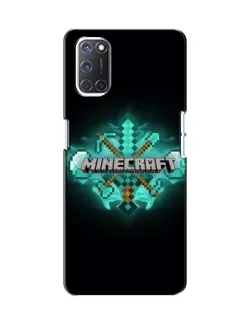 Чохол для OPPO A52 з картинкою «Minecraft Diamond лого»