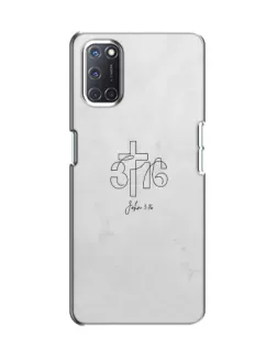 Чохол для OPPO A52 з картинкою «Івана 3:16 Хрест» Чохол для OPPO A52 з картинкою «Івана 3:16 Хрест»