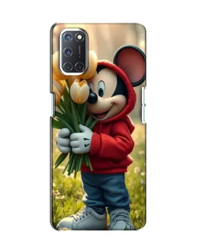 Чехол для OPPO A52 с картинкой «Микки с тюльпанами» Чехол для OPPO A52 с картинкой «Микки с тюльпанами»