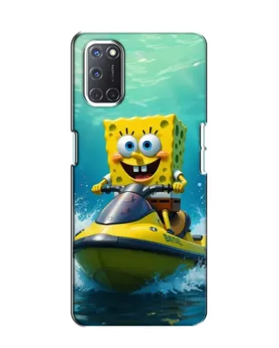 Чехол для OPPO A52 с картинкой «Спанч Боб на гидроцикле»