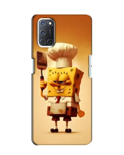 Чехол для OPPO A52 с картинкой «Губка Боб повар»