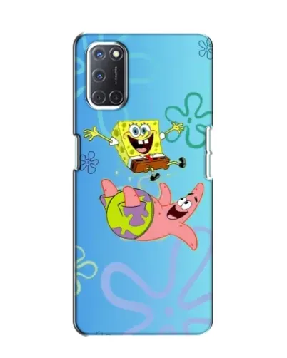 Чехол для OPPO A52 с картинкой «Спанч Боб и Патрик»