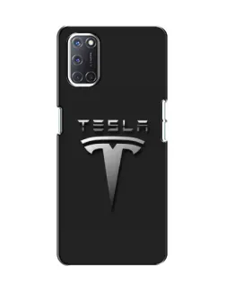 Чохол для OPPO A52 з картинкою «Сталевий логотип Tesla» Чохол для OPPO A52 з картинкою «Сталевий логотип Tesla»