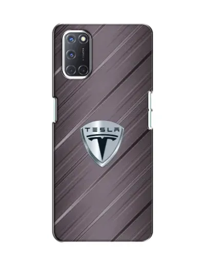 Чохол для OPPO A52 з картинкою «Металева текстура Tesla»