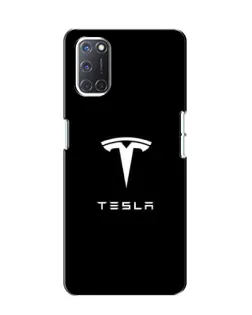 Чохол для OPPO A52 з картинкою «Tesla White Logo» Чохол для OPPO A52 з картинкою «Tesla White Logo»