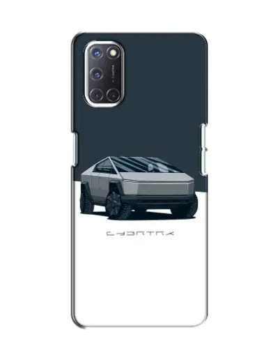 Чохол для OPPO A52 з картинкою «Сріблястий Cybertruck Tesla»