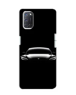 Чохол для OPPO A52 з картинкою «Фари Tesla Night» Чохол для OPPO A52 з картинкою «Фари Tesla Night»