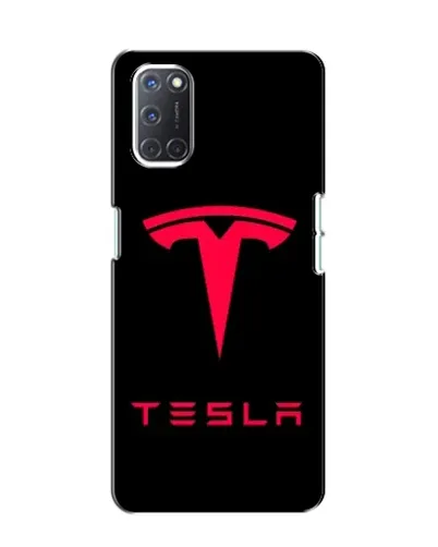 Чохол для OPPO A52 з картинкою «Tesla Red Logo»