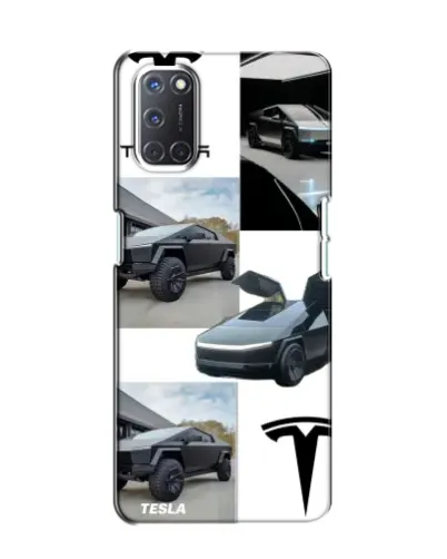Чохол для OPPO A52 з картинкою «Колаж Cybertruck Tesla»