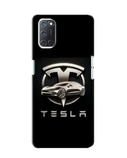 Чохол для OPPO A52 з картинкою «Tesla — срібне авто» Чохол для OPPO A52 з картинкою «Tesla — срібне авто»
