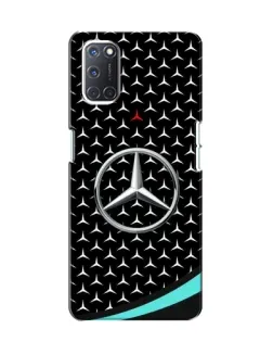 Чохол для OPPO A52 з картинкою «Mercedes — бірюзовий акцент»