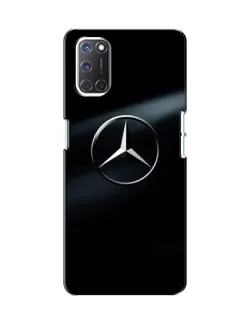 Чехол для OPPO A52 с картинкой «Mercedes на металле»