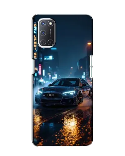 Чохол для OPPO A52 з картинкою «Нічне місто та Audi»