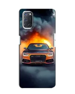 Чохол для OPPO A52 з картинкою «Audi у вогняному диму»