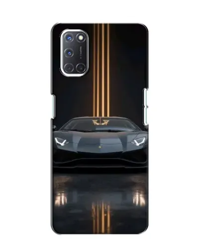 Чохол для OPPO A52 з картинкою «Lamborghini золоті лінії»