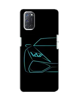 Чохол для OPPO A52 з картинкою «Блакитний силует Lamborghini» Чохол для OPPO A52 з картинкою «Блакитний силует Lamborghini»
