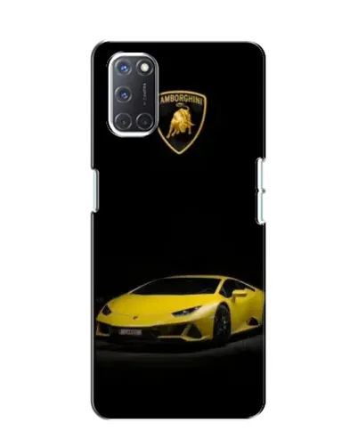 Чохол для OPPO A52 з картинкою «Lamborghini жовтий акцент»